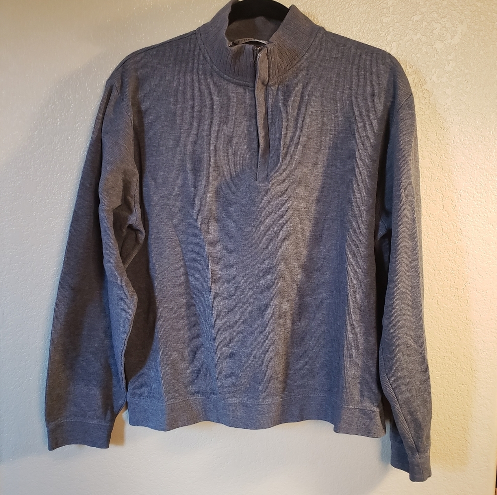 Cutter & Buck Mock Neck Men's Gray Sweater sz. M